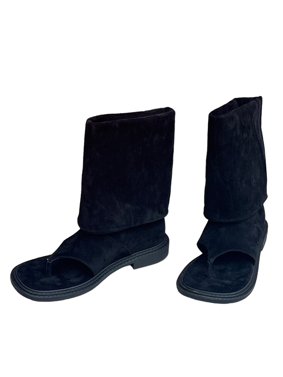 Summer Boots ( Black / Beige )